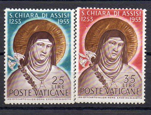 Vaticano Año 1953 Nº 187/88 (*)
